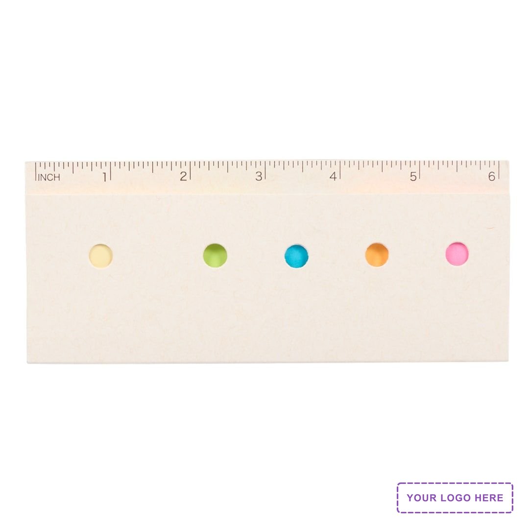 Recycled Milk Carton Sticky Notes & Ruler Pad