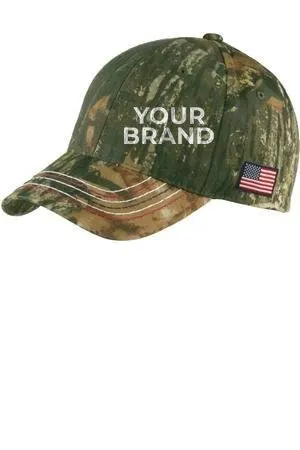 Port Authority Americana Contrast Stitch Camouflage Cap. C909