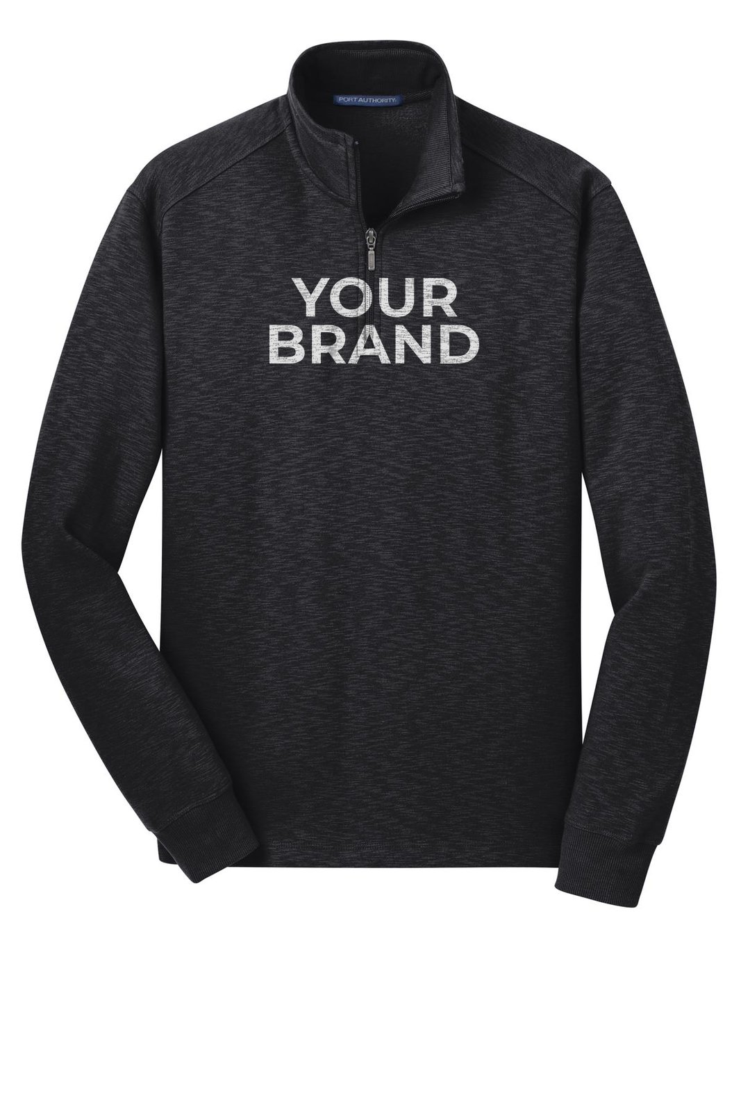 Port Authority Slub Fleece 1/4-Zip Pullover. F295