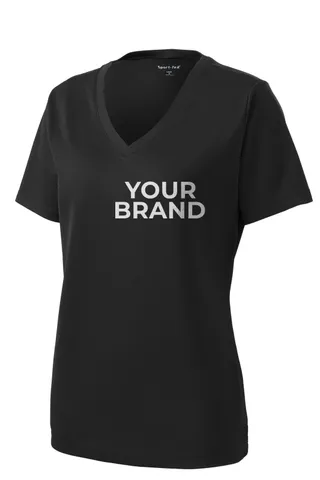 Sport-Tek Women's PosiCharge RacerMesh V-Neck Tee. LST340