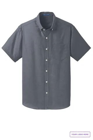 Port Authority Short Sleeve SuperPro Oxford Shirt. S659