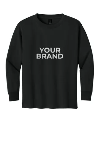 Gildan Youth Heavy Cotton 100% Cotton Long Sleeve T-Shirt. 5400B