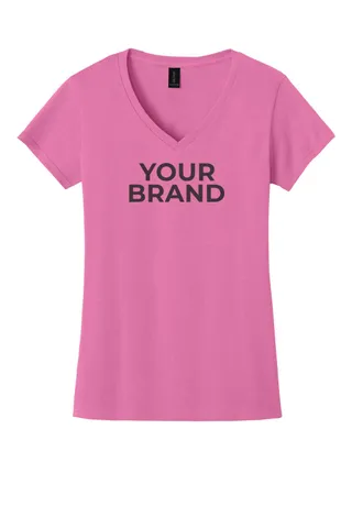 Gildan Women's Heavy Cotton 100% Cotton V-Neck T-Shirt. 5V00L