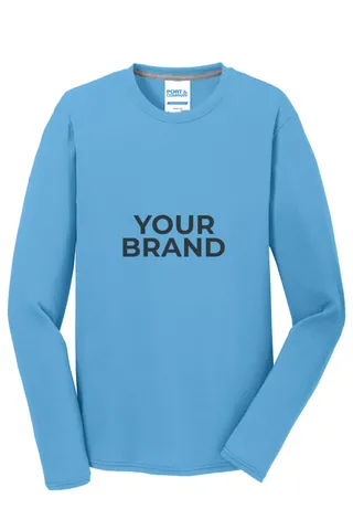 Port & Co Long Sleeve Performance Blend Tee. PC381LS