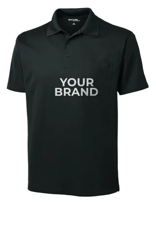 Sport-Tek Micropique Sport-Wick Pocket Polo. ST651