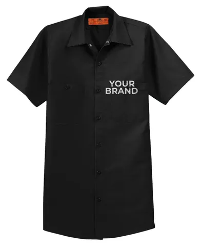 Red Kap Short Sleeve Industrial Work Shirt. SP24