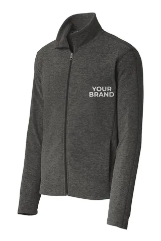 Port Authority Heather Microfleece Full-Zip Jacket. F235