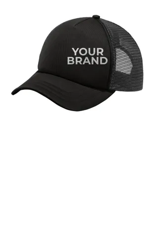 Port Authority 5-Panel Twill Foam Trucker Cap. C936