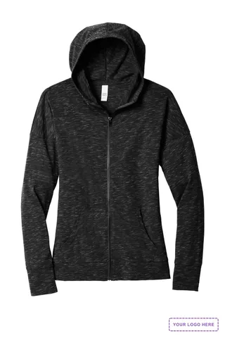 District Women's Medal Full-Zip Hoodie. DT665