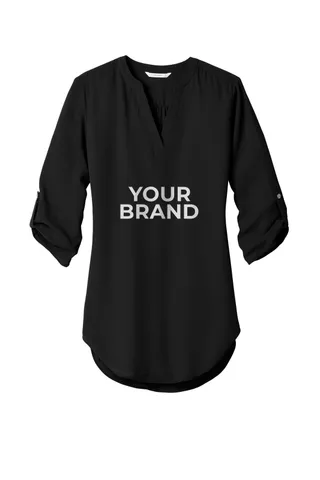 Port Authority Women's 3/4-Sleeve Tunic Blouse. LW701