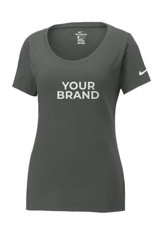 Nike Women's Dri-FIT Cotton/Poly Scoop Neck Tee. NKBQ5234
