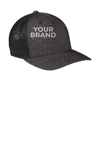 Port Authority Flexfit Melange Mesh Back Trucker Cap C302