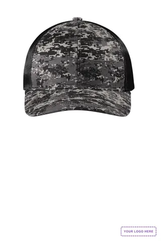 Port Authority Digi Camo Snapback Trucker Cap C404