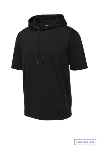 Sport-Tek Sport-Wick Fleece Short Sleeve Hooded Pullover. ST251
