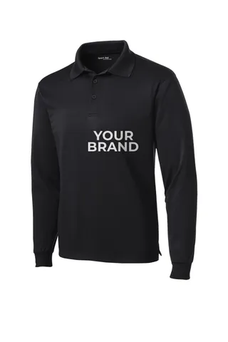 Sport-Tek Long Sleeve Micropique Sport-Wick Polo. ST657