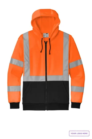 CornerStone A107 Class 3 Heavy-Duty Fleece Full-Zip Hoodie CSF300