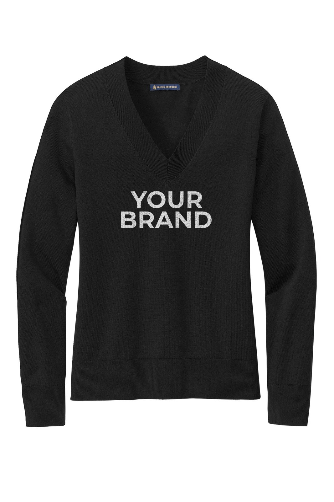 Brooks Brothers Women's Cotton Stretch V-Neck Sweater BB18401