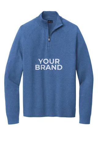 Brooks Brothers Cotton Stretch 1/4-Zip Sweater BB18402