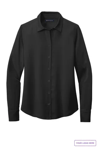 Brooks Brothers Women's Full-Button Satin Blouse BB18007