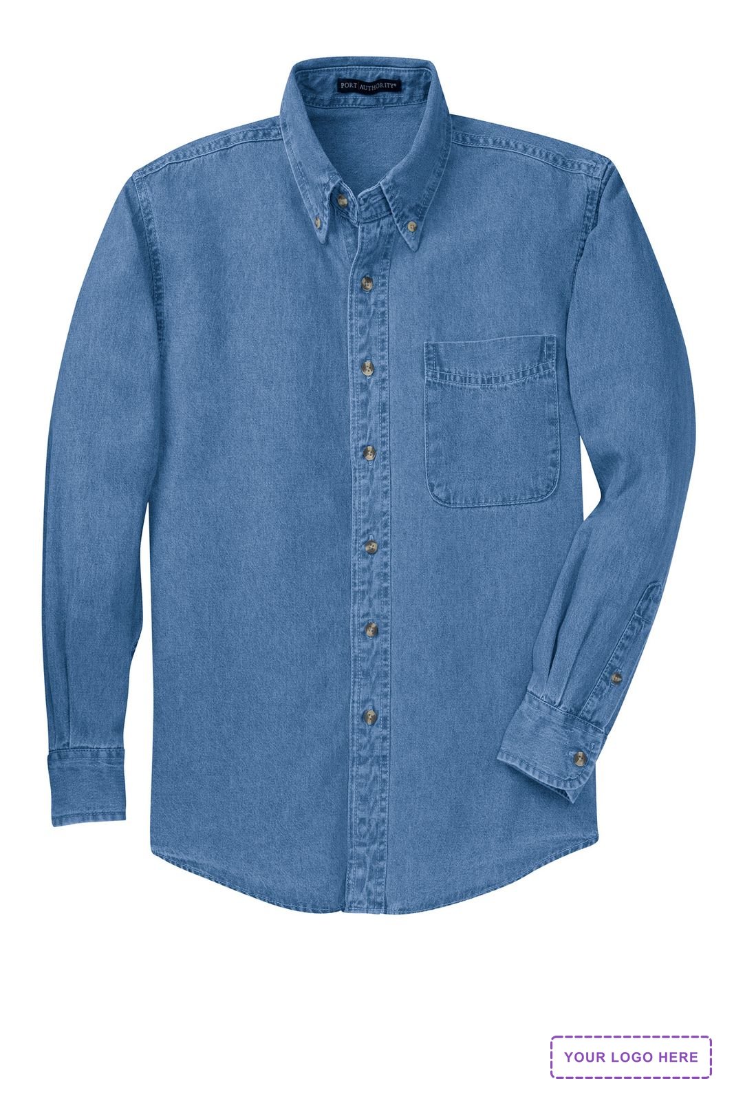 Port Authority Tall Long Sleeve Denim Shirt. TLS600