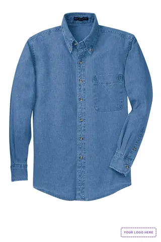 Port Authority Tall Long Sleeve Denim Shirt. TLS600
