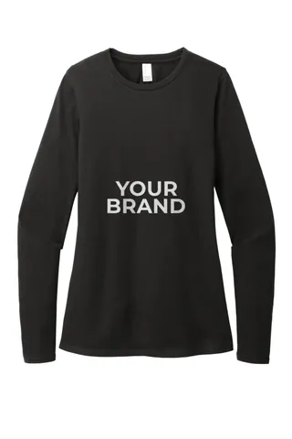 District Women's Perfect Blend CVC Long Sleeve Tee DT110