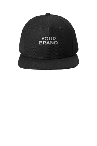 New Era Original Fit Diamond Era Flat Bill Snapback Cap. NE404