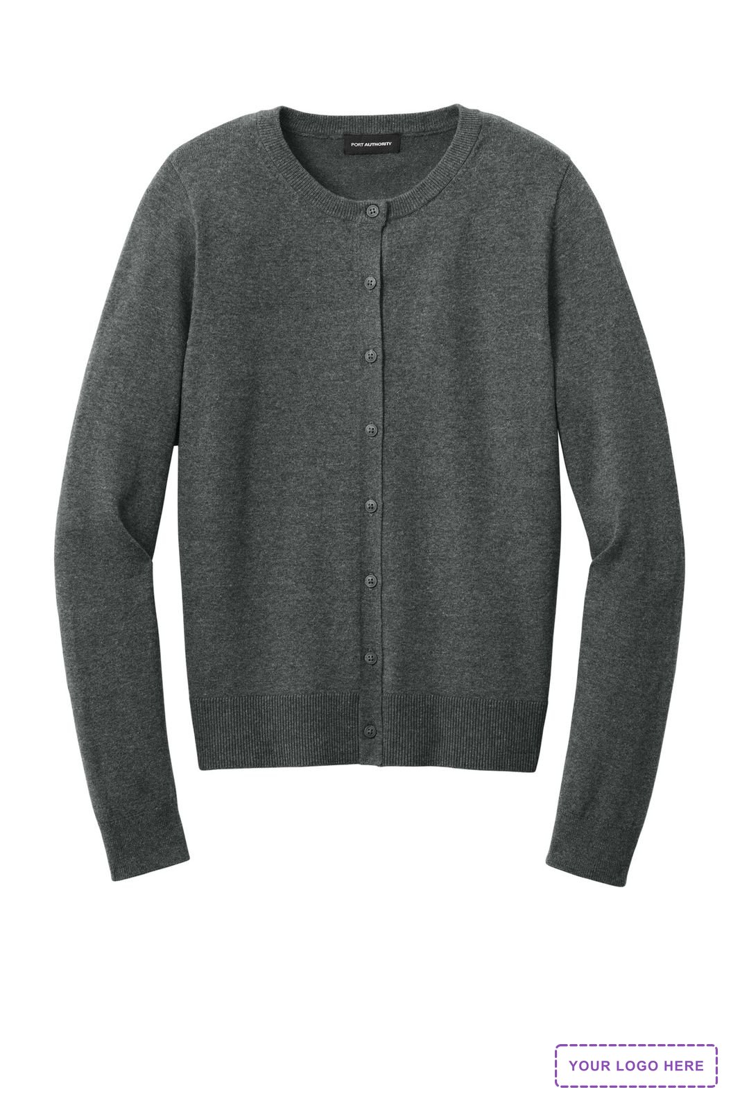 Port Authority Women's Easy Care Crewneck Cardigan Sweater LSW2870
