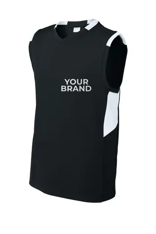 Sport-Tek Youth Club Sleeveless V-Neck YST441
