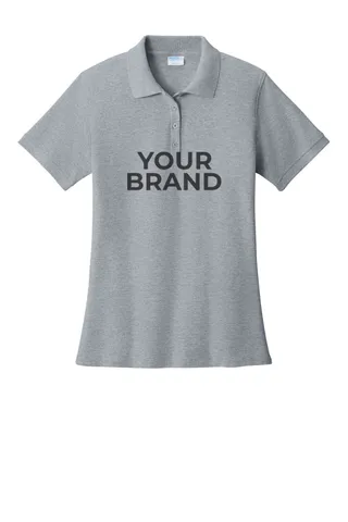 Port & Co Women's Core Blend Pique Polo. LKP155
