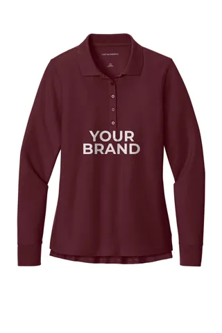 Port Authority Women's Wearever Signature Pique Long Sleeve Polo LK200LS