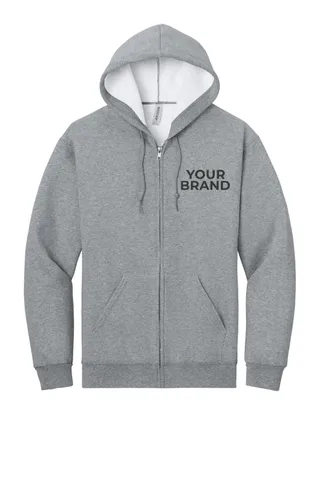 Jerzees Rugged Unisex Full-Zip Hooded Sweatshirt Z12M