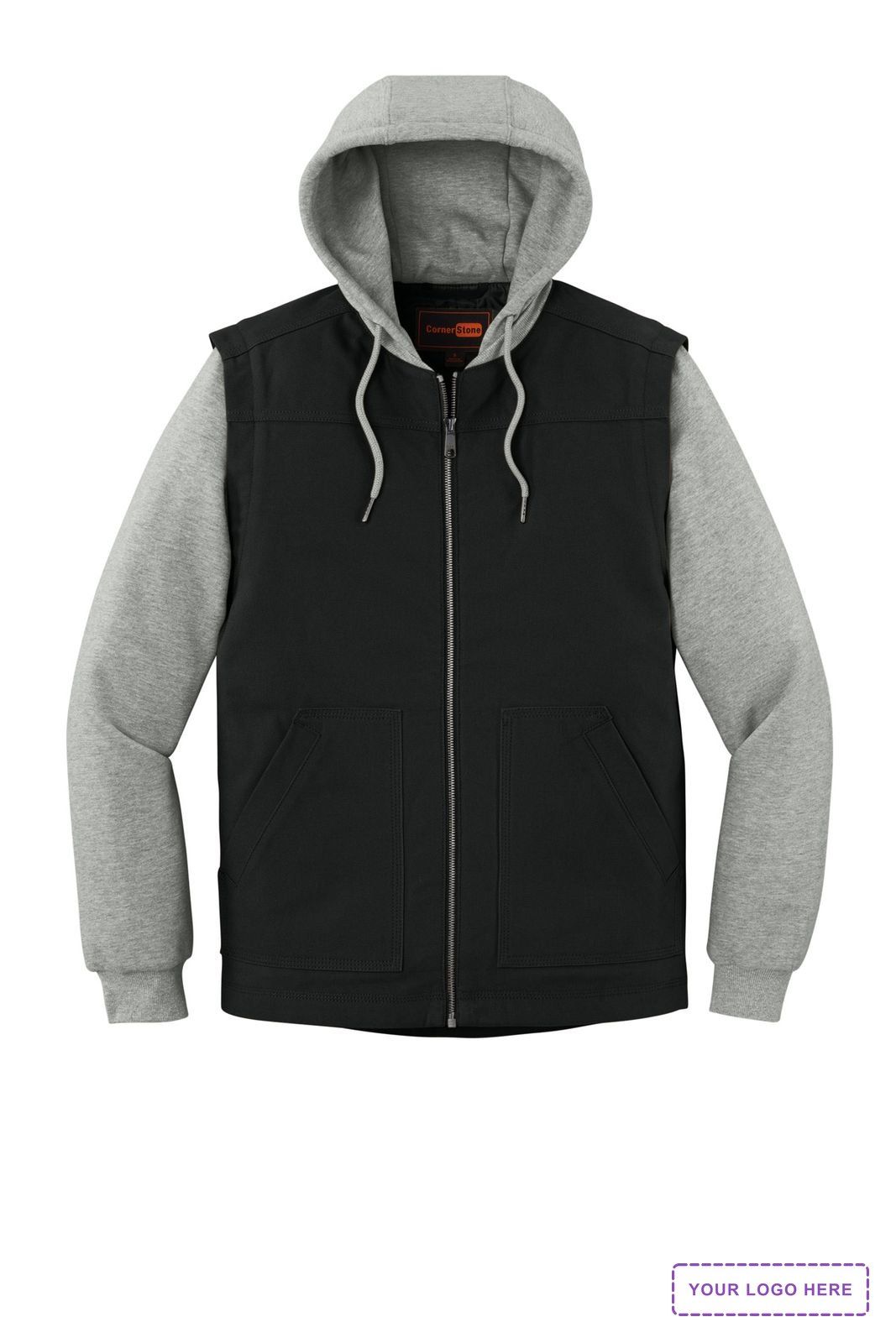 CornerStone Duck Fleece Full-Zip Hooded Jacket CSJ42