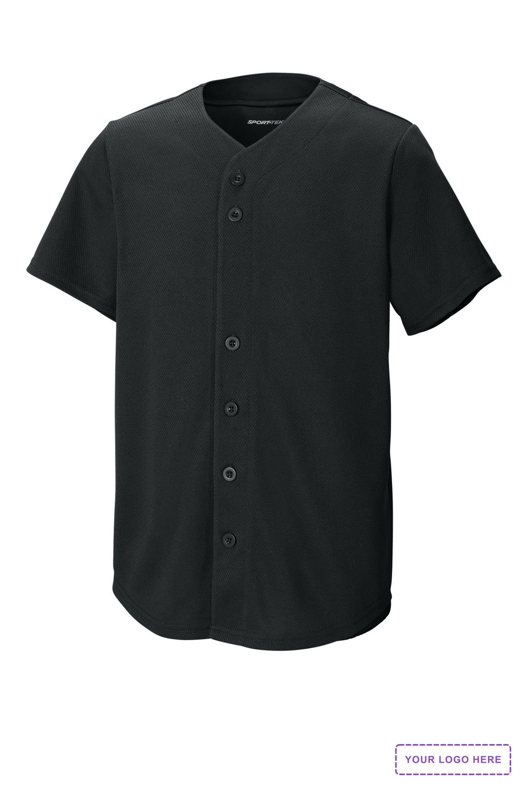 Sport-Tek Youth PosiCharge Tough Mesh Full-Button Jersey YST220