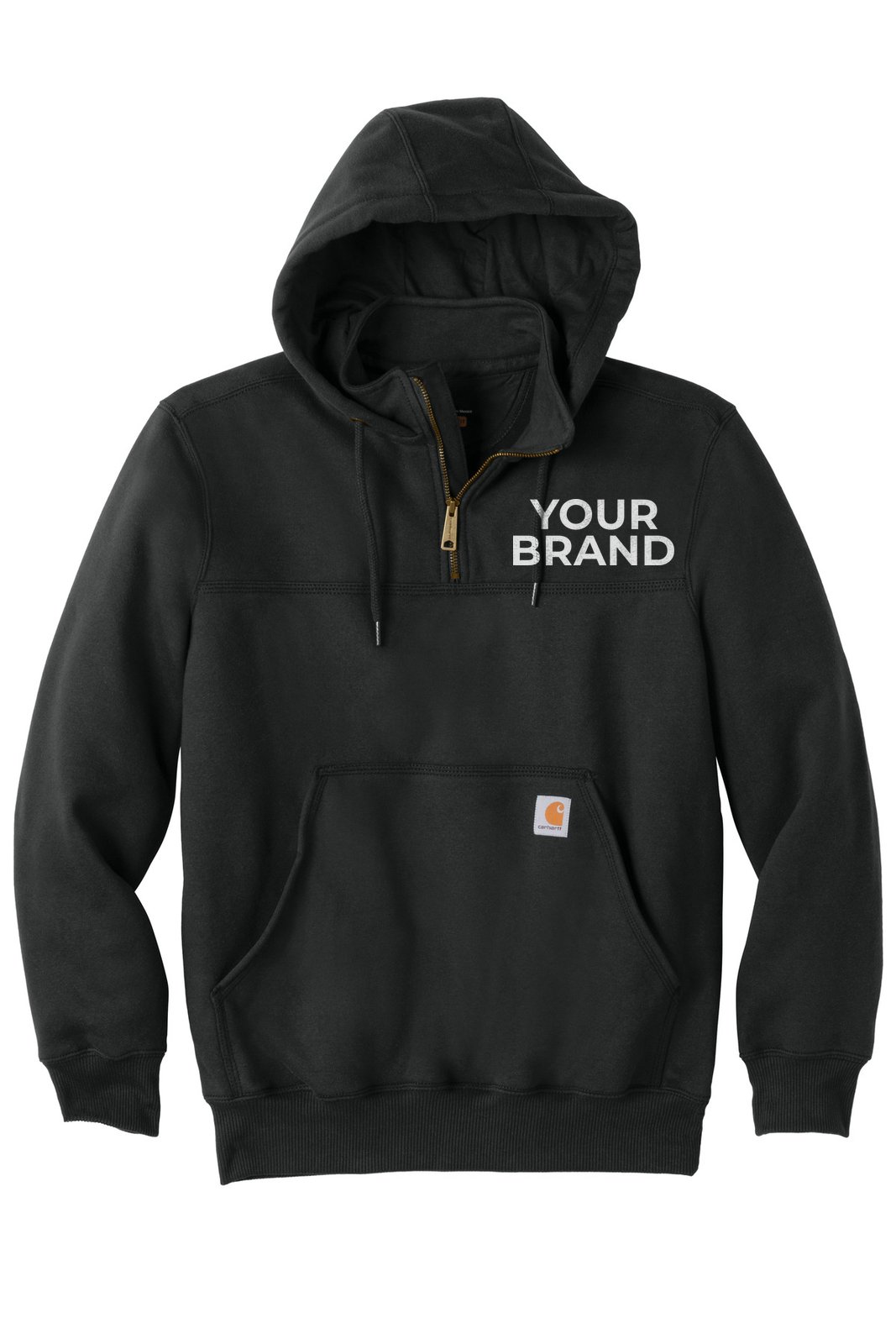Carhartt Tall Rain Defender Paxton Heavyweight Hooded Zip Mock Sweatshirt CTT100617