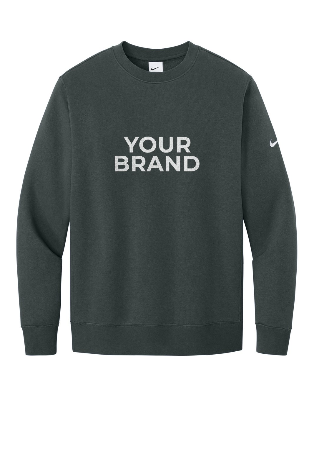 Nike Club Fleece Sleeve Swoosh Crew NKFD9863
