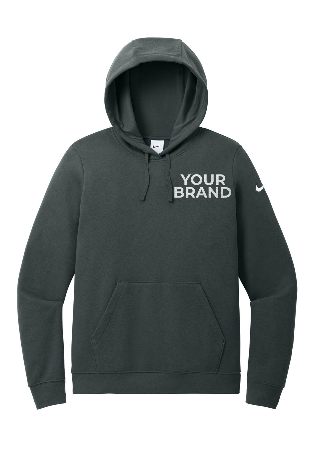 Nike Women's Club Fleece Sleeve Swoosh Pullover Hoodie NKFD9889