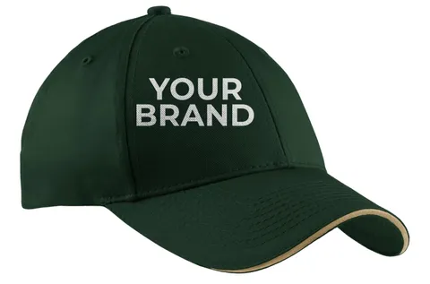 Port Authority Cotton Twill Sandwich Bill Cap. CP85