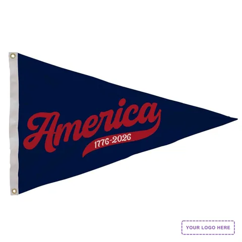 2' x 3' Nylon Pennant Flag Single-Sided