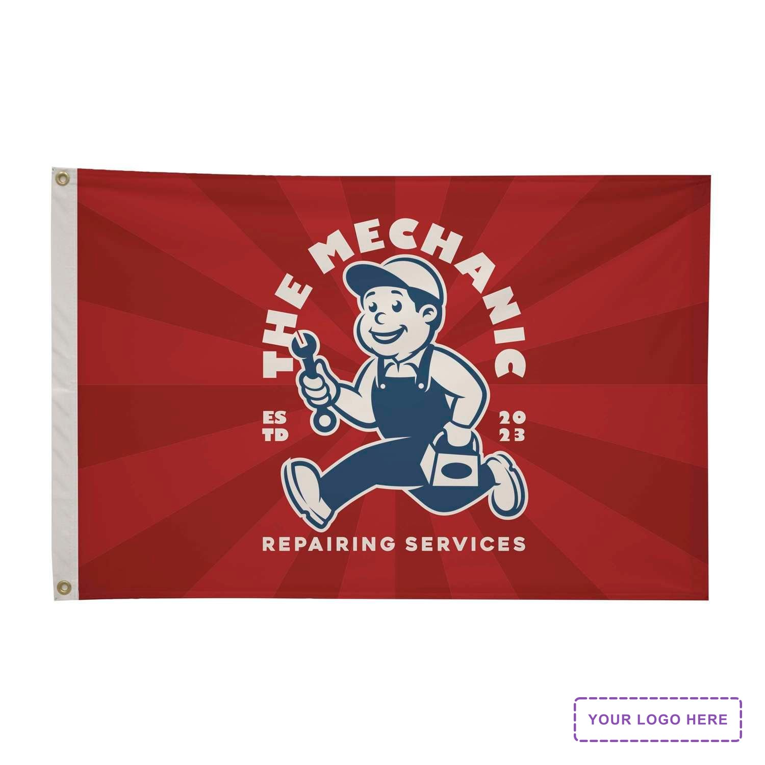2' x 3' Nylon Flag Single-Sided