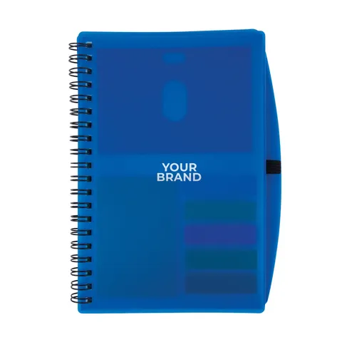 Bates Spiral FSC® Notebook With Sticky Notes and Flags
