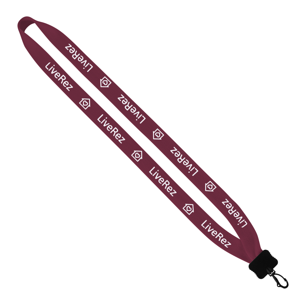 3/4" Cotton Lanyard with Plastic Clamshell & Swivel Snap Hook