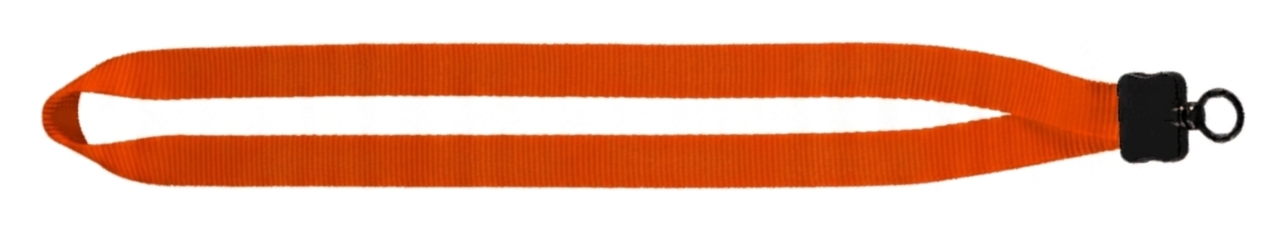 3/4" Smooth Nylon Lanyard with Plastic Clamshell & O-Ring