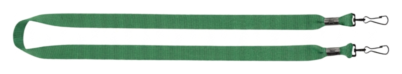 3/4" rPET Dye-Sublimated Double-Ended Lanyard With Metal Crimp and Swivel Snap Hook