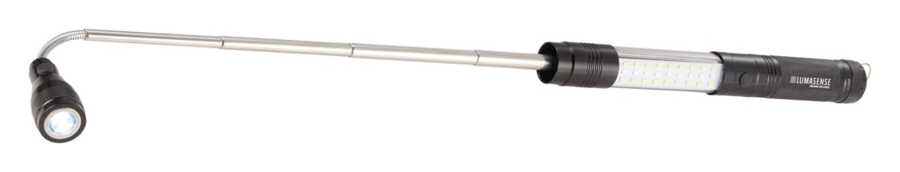 Telescopic Magnetic COB LED Flashlight w/Sidelight