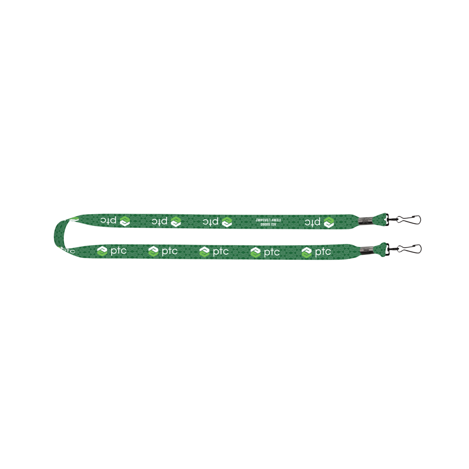 3/4" rPET Dye-Sublimated Double-Ended Lanyard With Metal Crimp and Swivel Snap Hook