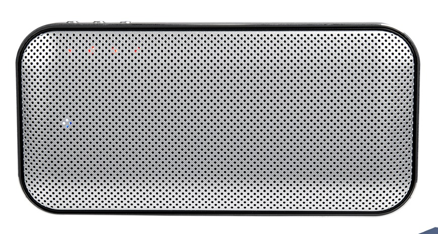 Cutter & Buck® Aluminum Suede Speaker And Power Bank