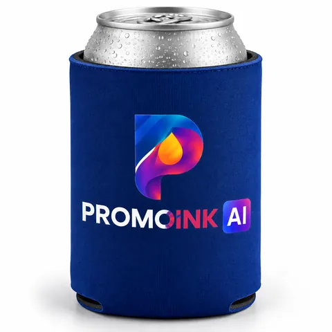Fundas para lata y botella personalizadas con el logo de PromoInk AI