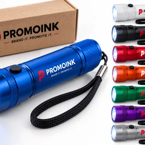 Linternas personalizadas con el logo de PromoInk AI