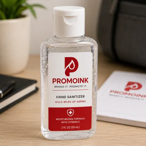 Custom Hand Sanitizers with the PromoInk AI logo